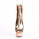 Chaussure Pole dance peep toes rose gold à talon haut 15 cm Delight 1018