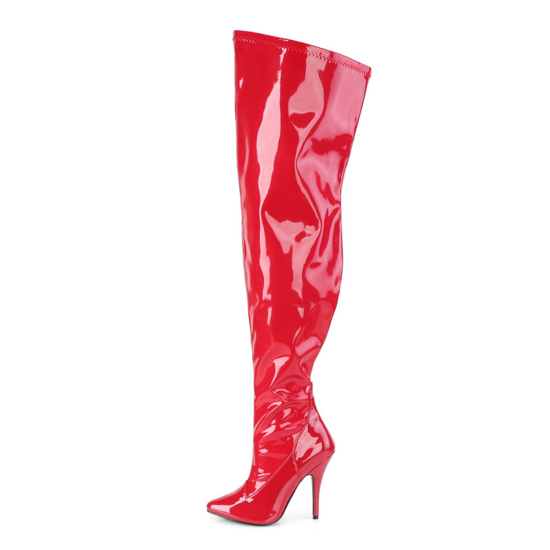 Cuissarde talon rouge mollet cuisse large du 36 au 46 Grande