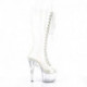 Botte transparente plateforme à haut talon 18 cm Pole Dance