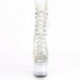 Bottine Plateforme transparente à lacets | Chaussure Pole Dance