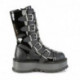 Chaussure gothique compensée noire 5 sangles Demonia