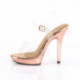 Sandale rose gold plateforme à talon haut