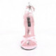 Sandale haut talon aiguille 15 cm rose vernis