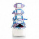 Bottine Gothiques Plateforme Peep toe Demonia Cult Ashes Iridescent