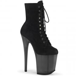 Bottines de pole dance XXXX à talon aiguille 20 cm, lacet et plateforme haute