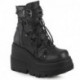 Chaussures Plateforme Gothique Demonia Cult Shaker-60 - Bottines Wedge Industrial