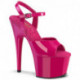 Sandale pole dance rose fuchsia à talon 18 cm et plateforme 7 cm Pleaser Shoes