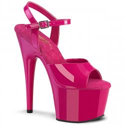 Sandale pole dance rose fuchsia à talon 18 cm et plateforme 7 cm Pleaser Shoes