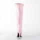 Botte rose femme à talon aiguille 12 cm petite et grande taille