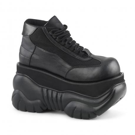 Chaussures Gothiques Demonia Boxer-01 Sneakers Plateforme 10cm Cyber