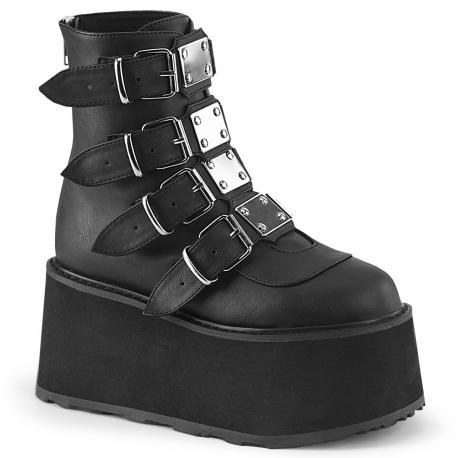 Bottines Plateforme Sangles Métalliques | Gothiques Demonia Cult