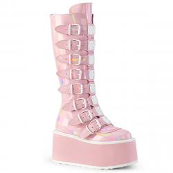 Bottes Rose Pastel Demonia Damned-318 : Le Kawaii qui Mord