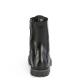 Rangers gothique Demonia en cuir noir à lacets 10 trous, bout coque métal | Unisexe