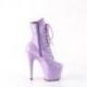 Botte exotic couleur lavande à talon de 18 cm Pleaser Shoes