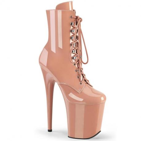 Bottine Pole Dance exotic flamingo XXXXXXX talon aiguille 20 cm Pleaser