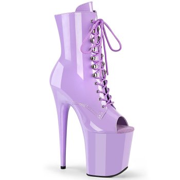 Chaussure pole dance peep toe lavande talon 20cm - FLAM1021/LV/M - CLePied