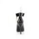 Escarpin Verni Noir avec Cadenas | Bride Cheville Dominatrice et talon 12 cm