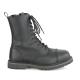 Rangers gothiques Demonia noire à lacets & bout coque métal | homme / femme