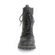 Rangers gothiques Demonia noire à lacets & bout coque métal | homme / femme