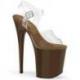 Chaussure pole dance bleue marine à talon 20 cm | FLAM808/C/RYBL