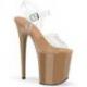 Chaussure pole dance bleue marine à talon 20 cm | FLAM808/C/RYBL