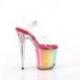 Chaussure pole dance à paillettes multicolores FLAM808RG-02/C/RBOWG
