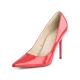 Escarpin talon aiguille 10 cm rouge vernis