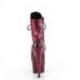 Bottine Pole dance rose fuchsia façon serpent talon aiguille 18 cm