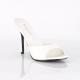 MULES BLANCHE A TALON AIGUILLE petite et grande taille