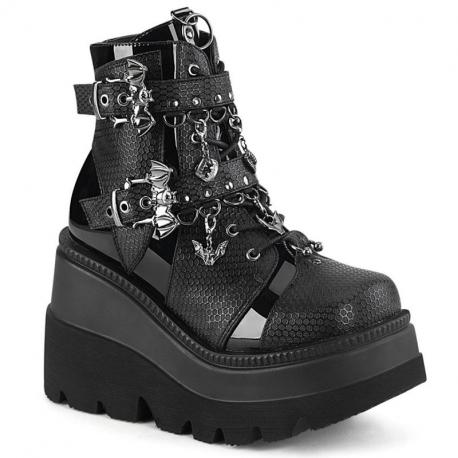Bottines Wedge Demonia Cult Shaker-66 : Le Gothic Playground