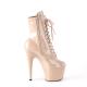 Bottine pole dance "Adore" Pleaser Shoes nude talon 18 cm plateforme 7 cm