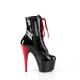 Chaussure pole dance "Adore" Pleaser Shoes noire à talon rouge 18 cm