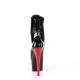 Bottine pole dance "Adore" Pleaser Shoes noire à talon rouge 18 cm