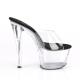 Mule plateforme transparente à talon sexy de 18 cm Pleaser Shoes