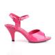 Sandale fuchsia talon moyen 7 cm petite et grande taille