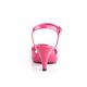 Sandale fuchsia talon moyen 7 cm petite et grande taille