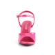 Sandale fuchsia talon 7 cm petite et grande taille