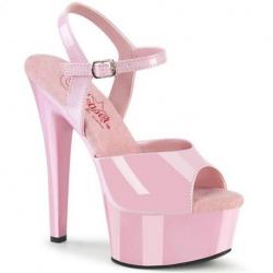 Sandale Pole dance rose à talon aiguille 15 cm et plateforme - Pleaser Shoes USA