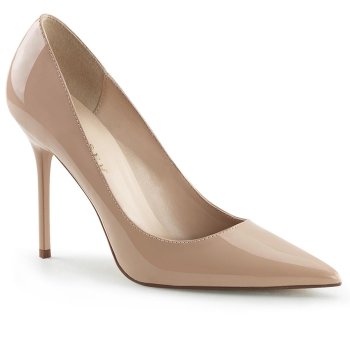 Escarpin nude  talon haut 10 cm | Promo Pleaser taille 38
