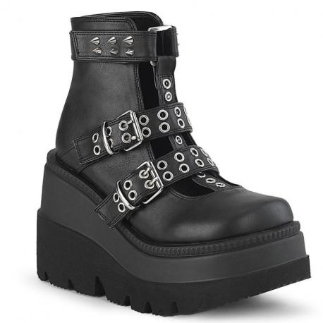 Bottines Plateforme Wedge Sangles Demonia Cult Shaker-62