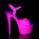 Chaussure Pole dance UV rose SKY-309UV talon 18 cm - Pas chère