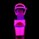 Sandale Pole dance UV rose SKY-309UV talon 18 cm - Pleaser Promo