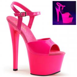 Sandale plateforme UV rose SKY-309UV talon 18 cm - Pleaser Promo