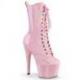 Bottine Pole dance rose vernie à talon 18 cm | Pleaser Adore 1040WR-HG