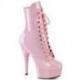 Bottine pole dance rose à talon haut 15 cm Pleaser Shoes exotic