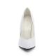 Escarpin blanc talon aiguille 12 cm du 34 1/2 au 46