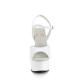 Sandale Pole Dance blanche talon de 15 cm - Pleaser Shoes USA