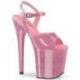 Chaussure pole dance rose pailleté talon 20 cm Pleaser FLAM809GP/BPG/M