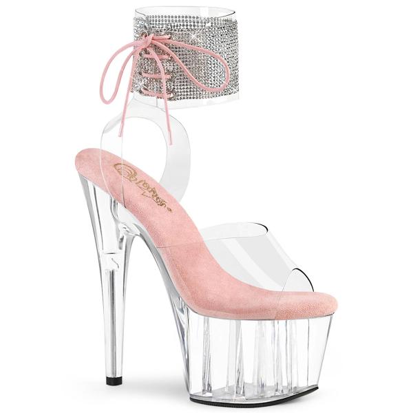 Chaussure pole exotic transparente et strass 18cm - ADO791-2RS/C-BP/C - CLePied