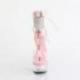 Sandale Plateforme Strass Rose | Talon 15cm Transparent Chic